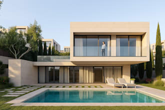 3d model buildings in revit and provide plans and renders