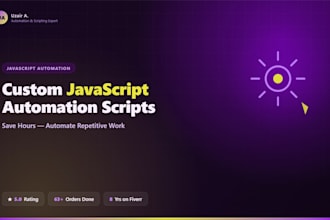 build custom javascript automation scripts