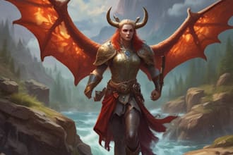 draw dnd, fantasy character, dnd party, and concept art