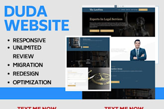 create your website using duda builder