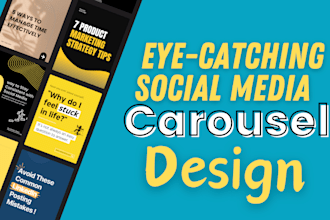 design linkedin and instagram carousel