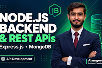 build nodejs backend and rest apis with express and mongodb