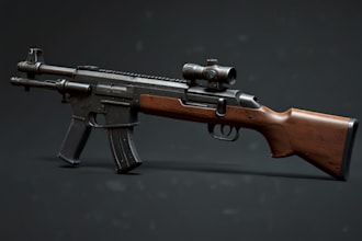 model optimized 3d game assets, props, and weapons for unity games