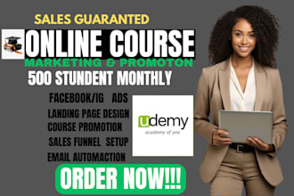 promote udemy online course, udemy course marketing, udemy course promotion