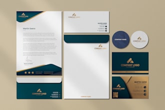 design letterhead, business card or envelope