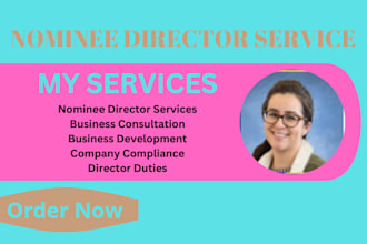 be your nominee director, business consultant,business development