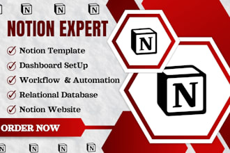 design 2025 custom notion template dashboard CRM automation website notion setup