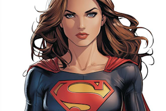make a dc or marvel style superhero or villain character