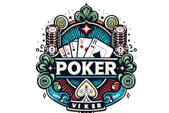 design your professional poker logo
