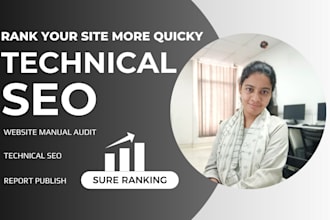 do technical SEO, website manual audit