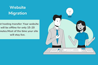 no downtime website transfer and migration with fast delivery