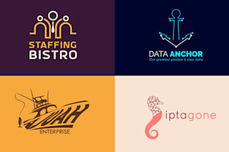 design a professional modern seafood logo