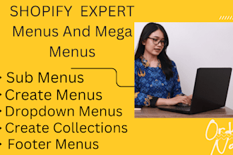 create menus mega menus theme design dropdown menu footer menu for collection