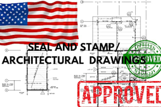 stamp review, construction plan architectural engineering drawing hvac, mep draw