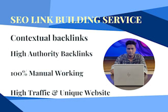 make da 50 plus SEO link building service or contextual backlinks