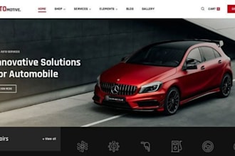design auto detailing website, auto car detailing website, car repair