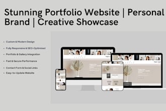 design a stunning portfolio website to showcase your work