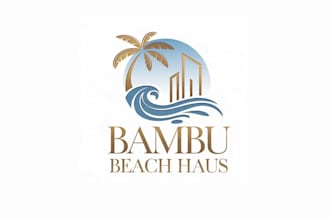 create awesome and gorgeous beach brand logo design