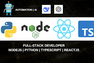 do genai react python node typescript full stack development