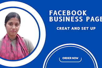 do facebook page create and set up, social posts and banners design