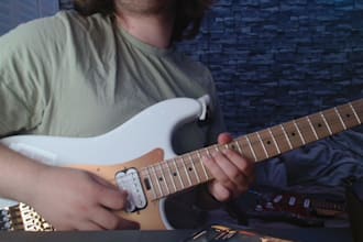 record your own electric, acoustic or bass guitar track
