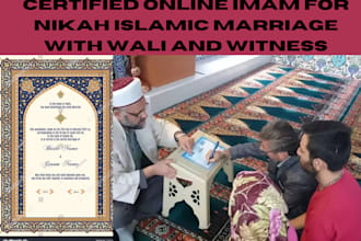 certified online imam for nikah islamic marriage with wali and witness