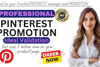 setup and boost pinterest marketing, pins, boards, ideal validation, promotion