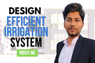 design efficient irrigation system plan with boq for your landscape