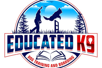 design unique dog training logo