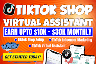 build influencer marketing tiktok shop  tiktok affiliate virtual assistant