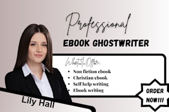 ghostwrite self help ebook, christian ebook, daily devotional, KDP publishing,