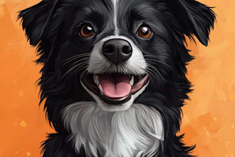 drawing custom pet portraits, cats, dogs, and other animals