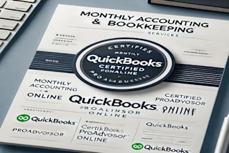 provide monthly bookkeeping service