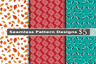 create seamless repeat vector patterns for textile prints