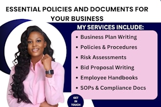 business plan company policy employee handbook risk assessment hr policy