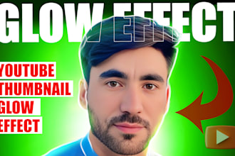 design glow effect thumbnails for youtube