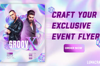 design modern event, party, and club flyers