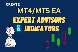 create your mt4 mt5 trading robot expert advisor with mql4 mql5