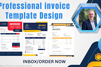 do professional invoice design, custom invoice template creation services