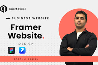 design professional and responsive website framer figma