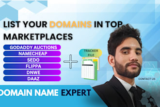list and sell your domain names