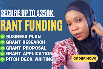 do grant writing, grant research, grant proposal and submit grant application