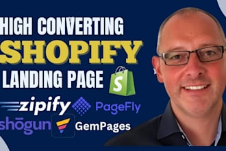 design shopify landing page or figma to shopify with pagelfy or gempages