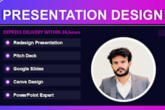 design presentation , investor pitch deck
