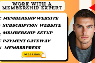 create a paid membership website and subscription website on wordpress and wix