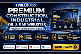 build responsive earthwork website roofing construction website wordpress websit