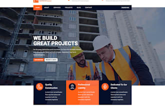 build a responsive earthwork website earthwork landing page wordpress website