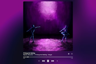 paint cover art illustration for song, album, podcast, music
