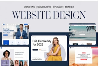 design life coaching IT luxury consulting website for speakers trainers leaders