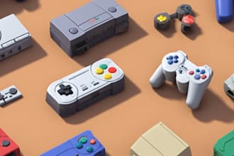 create game ready 3d retro ps1, psx and n64 models